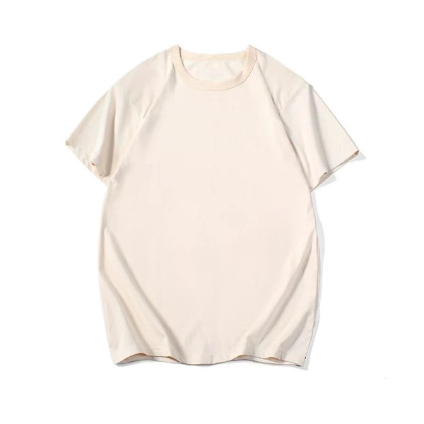 Custom Natural Organic Unisex Crew-Neck Short-Sleeved T-shirt - April Su