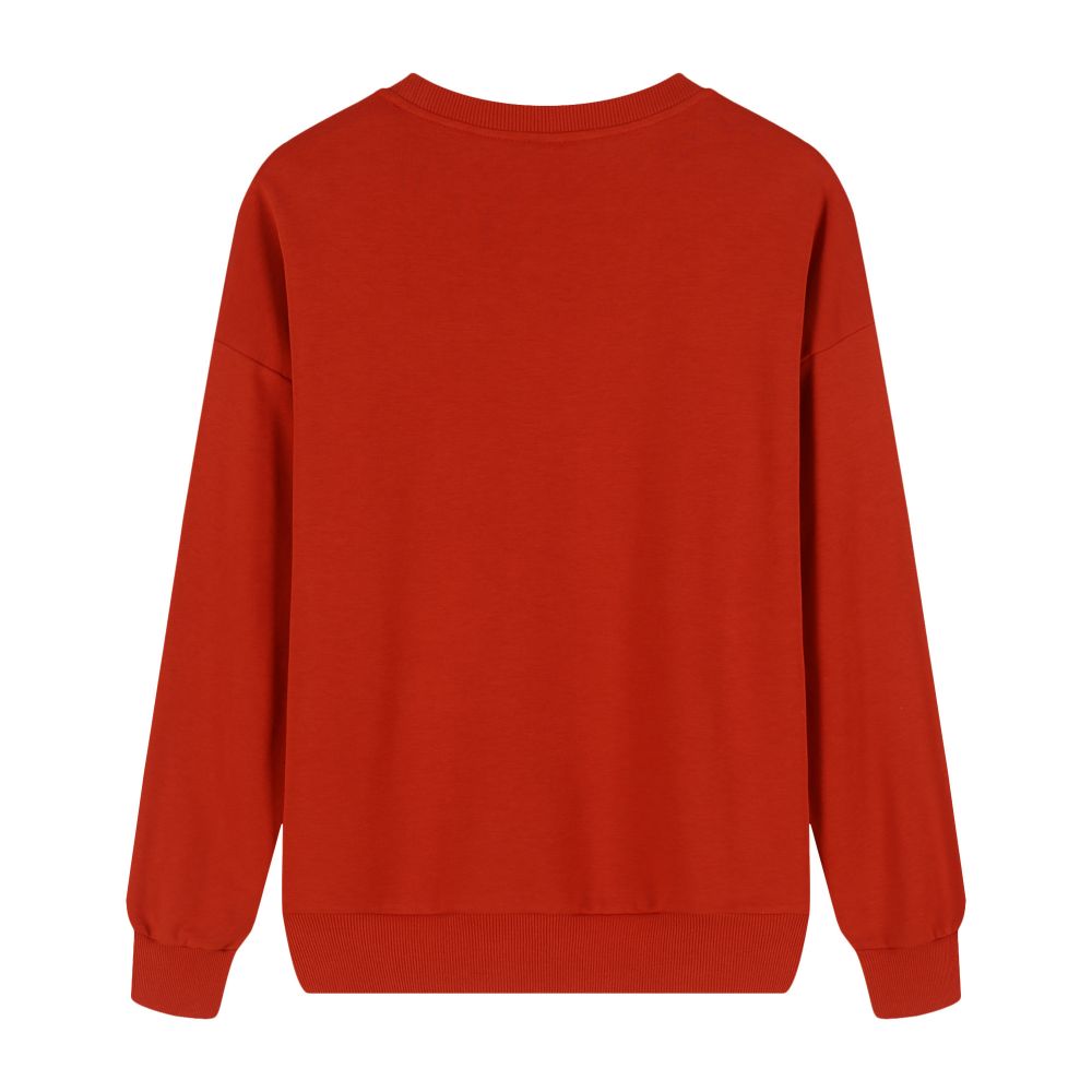 Unisex Micro-Elastic Crew Neck Long Sleeve Sweatshirt - April Su