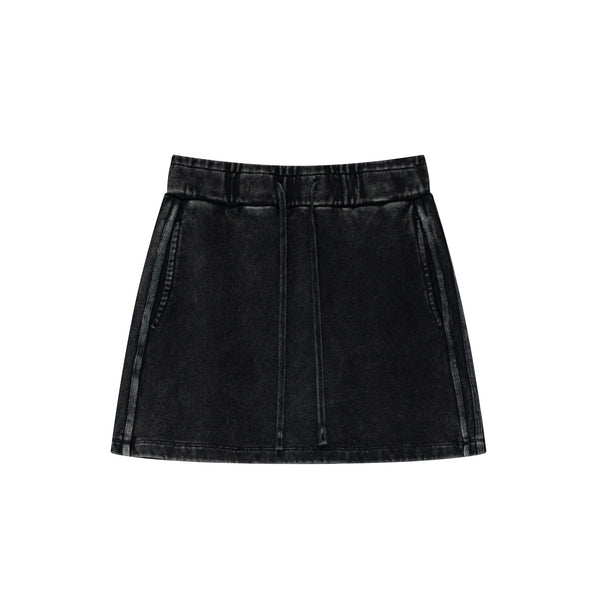 Pigment-Dyed Wash Women's Athleisure Skirt With Shorts - April Su