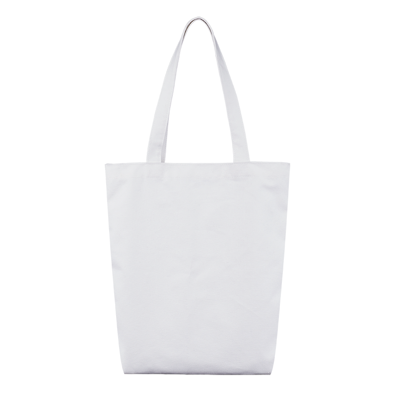 Recycled Cotton Magnetic Buckle Inside Bag Zipper Tote Bag - April Su