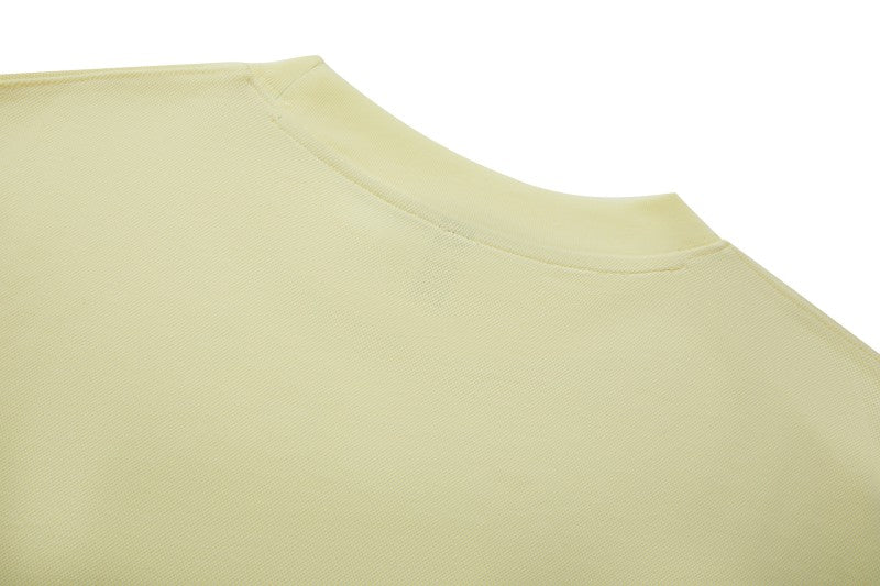 Back rib collar construction of 220G Round-neck short-sleeved T-shirt