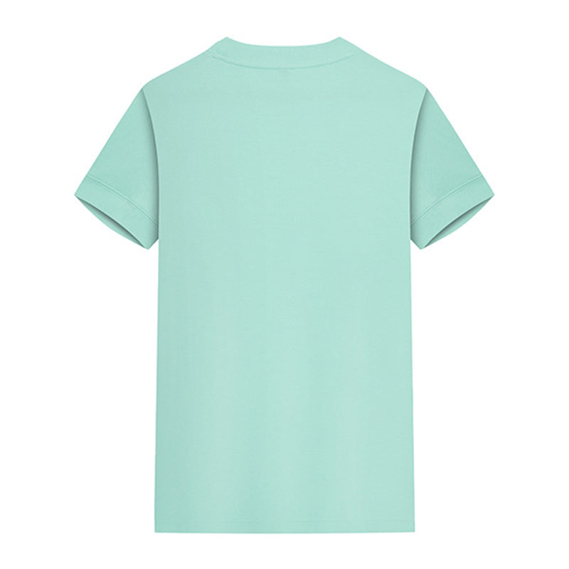 220G Round-neck short-sleeved T-shirt in Mint Green - back view