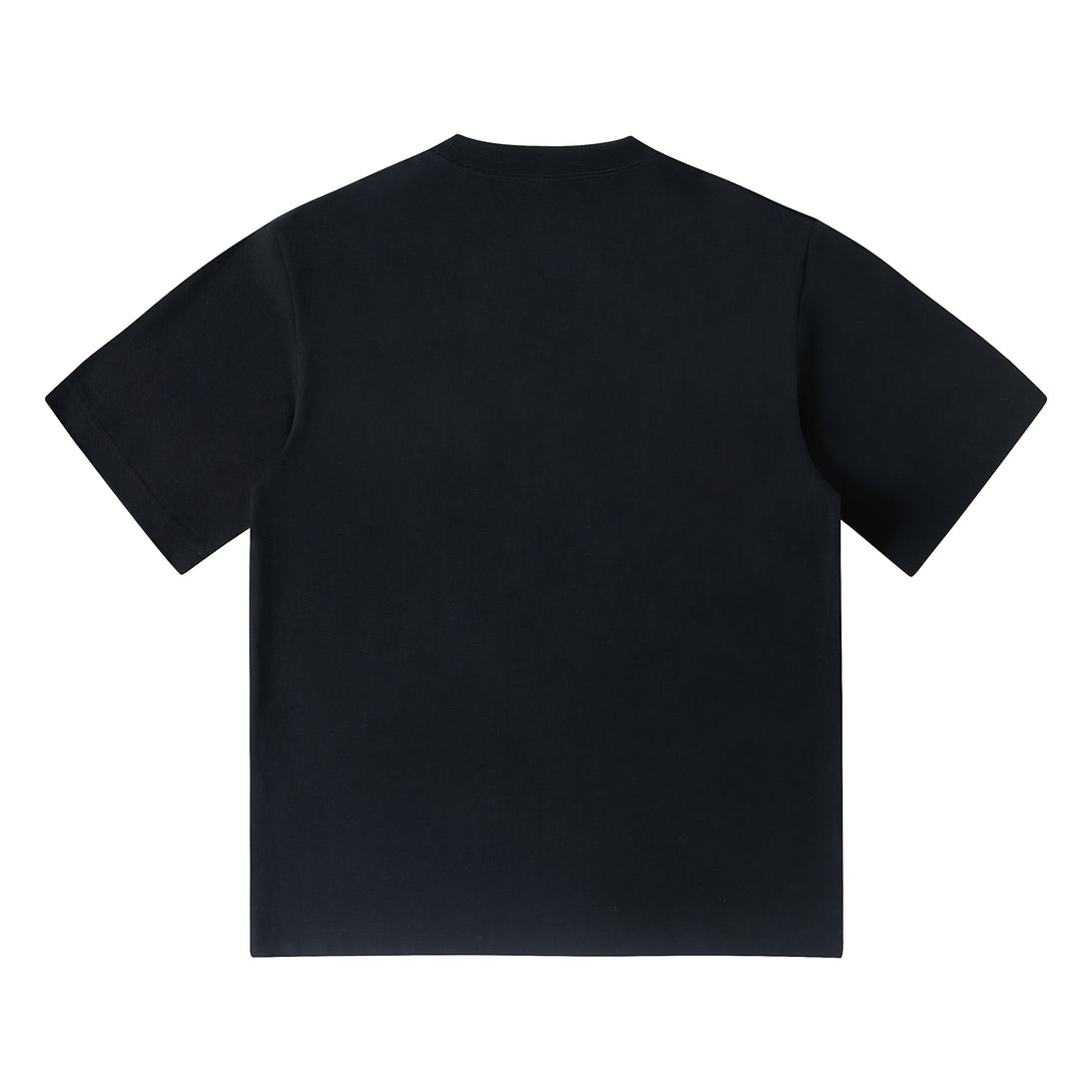 Black 240g Cooling UV Tech Cotton Sorona T-Shirt Back View