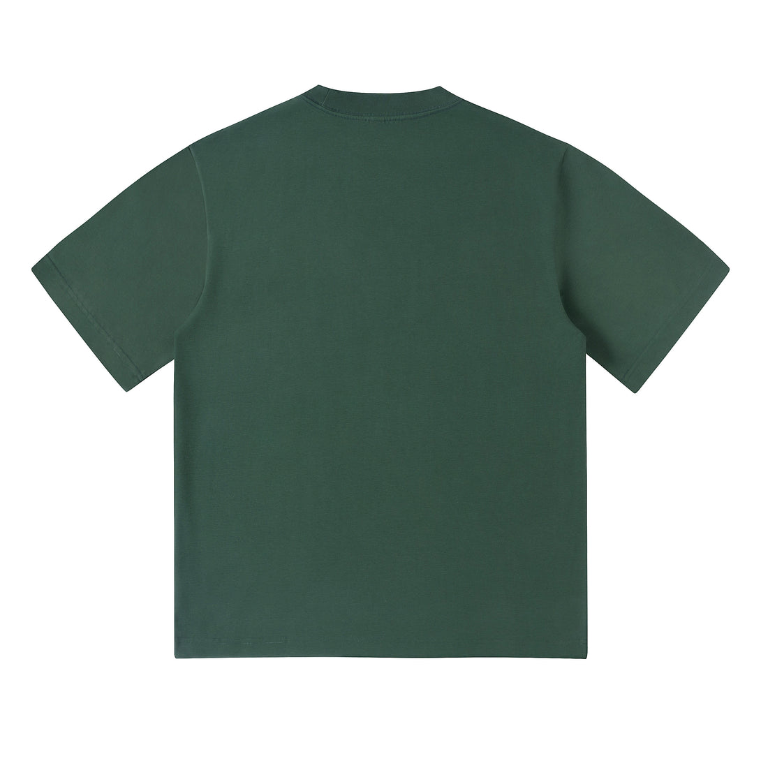 Forest Green 240g Cooling UV Tech Cotton Sorona T-Shirt Back View