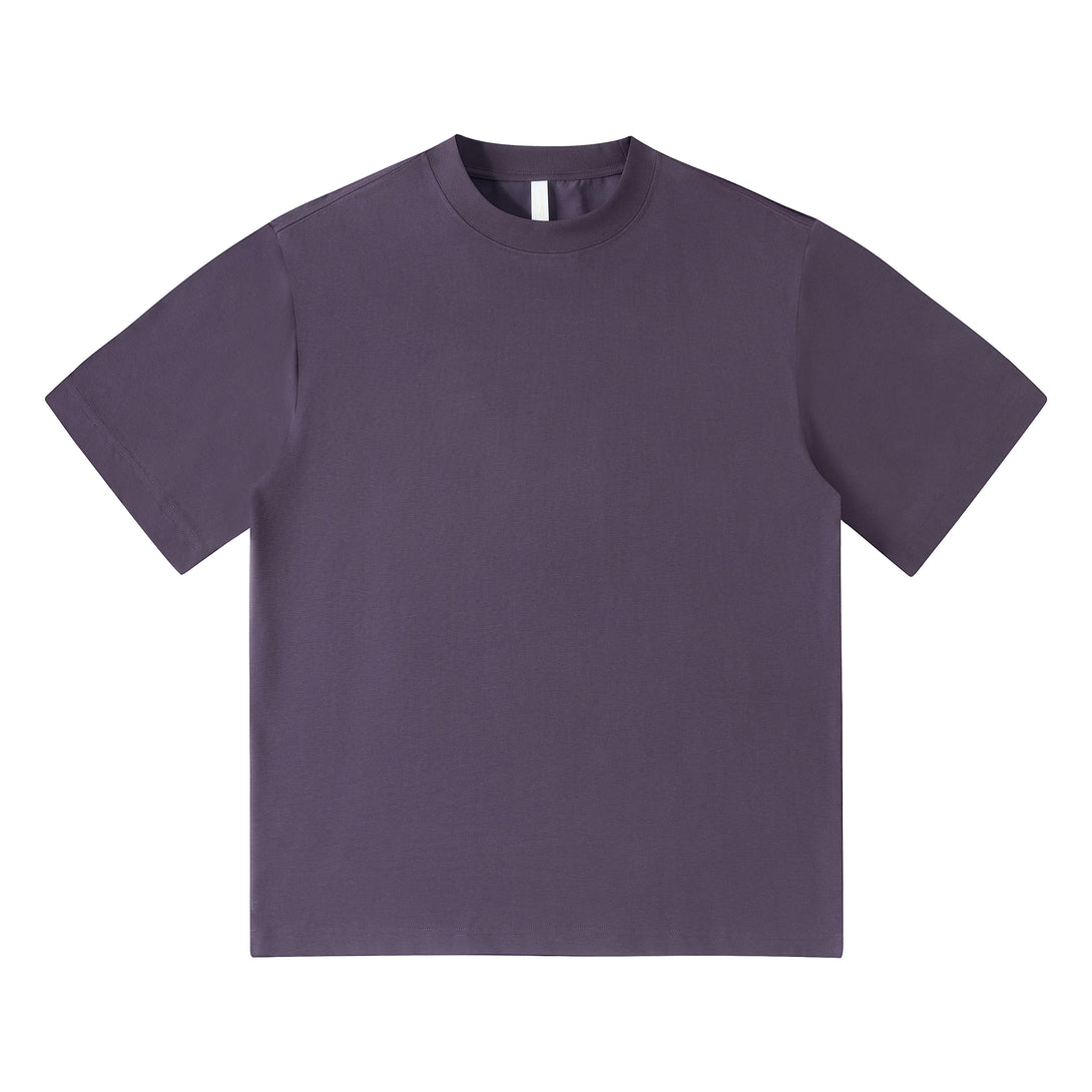 Grape Purple240g Cooling UV Tech Cotton Sorona T-Shirt Front View