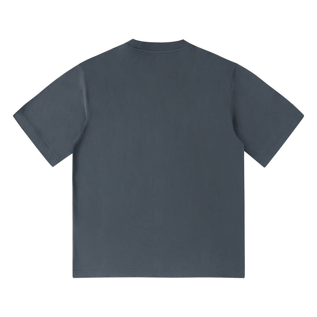 Grey240g Cooling UV Tech Cotton Sorona T-Shirt Back View