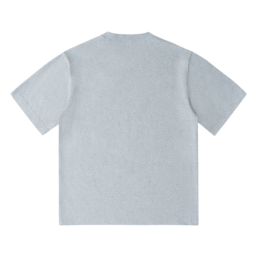 Heather Grey240g Cooling UV Tech Cotton Sorona T-Shirt Back View