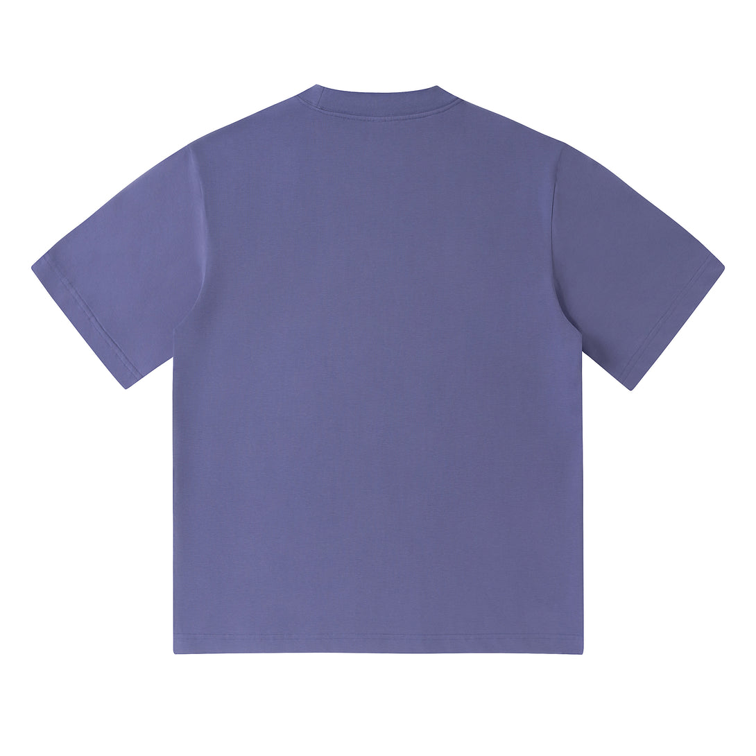 LightGrapePurple240g Cooling UV Tech Cotton Sorona T-Shirt Back View