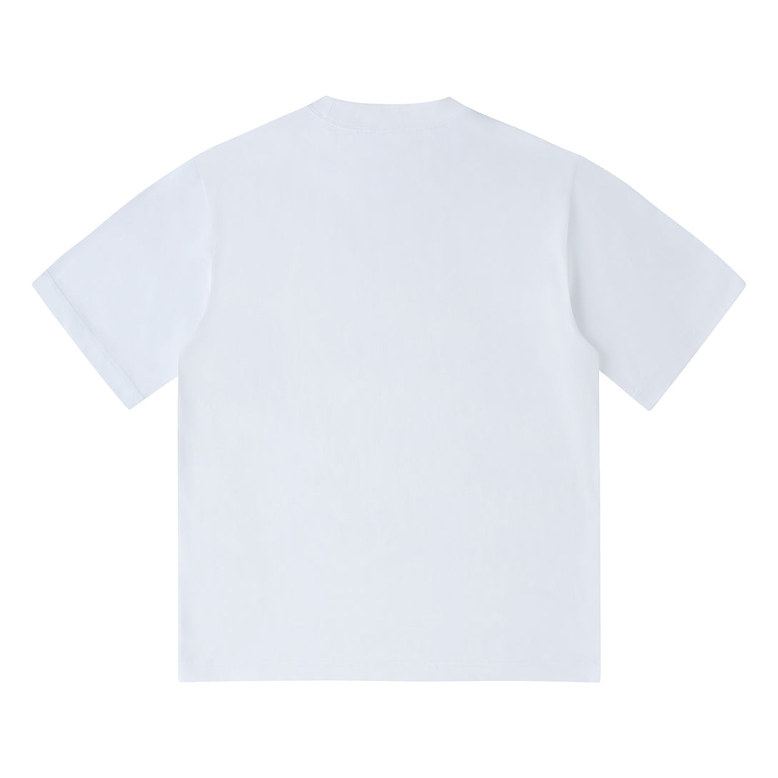 Pure White 240g Cooling UV Tech Cotton Sorona T-Shirt Back View