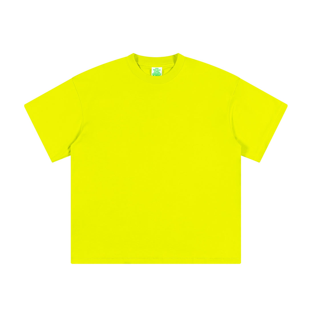 Lemon Yellow240g UV Cooling Kids T-Shirt Front View