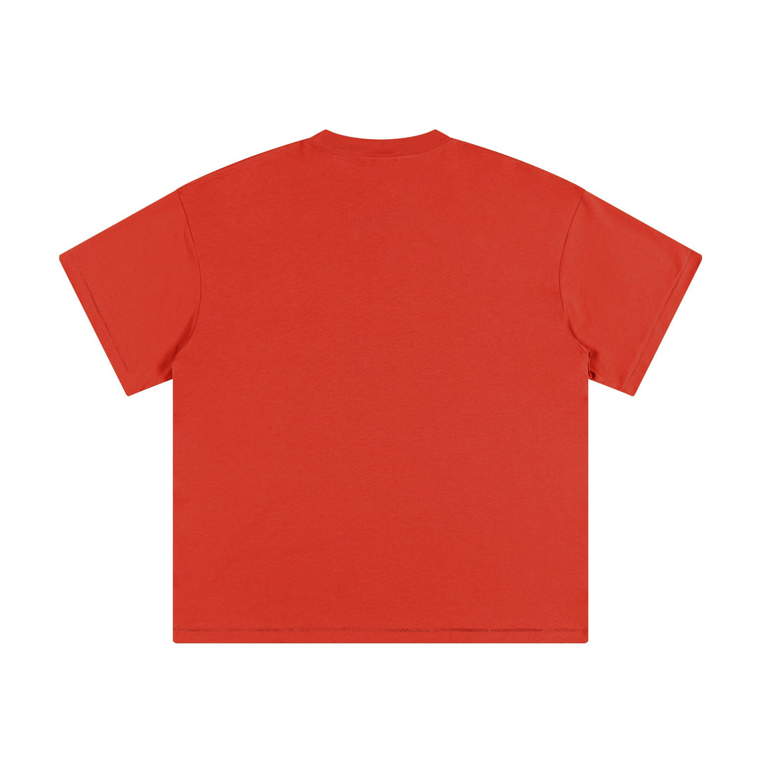 Red 240g UV Cooling Kids T-Shirt Back View