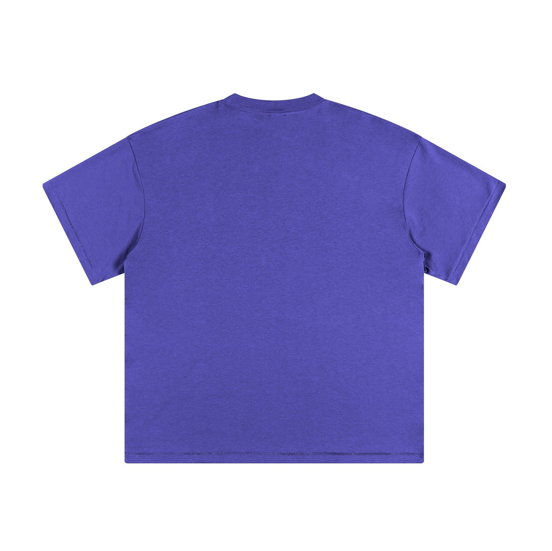 Violet Blue240g UV Cooling Kids T-Shirt Back View