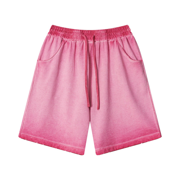 Refined Edge Rotten Pigment-Dyed Wash Cotton Shorts - April Su