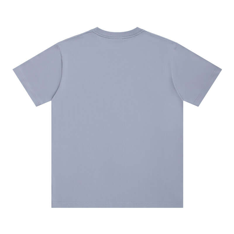 Lavender cotton crew tee back - 250g 16s heavy OEM blank bulk