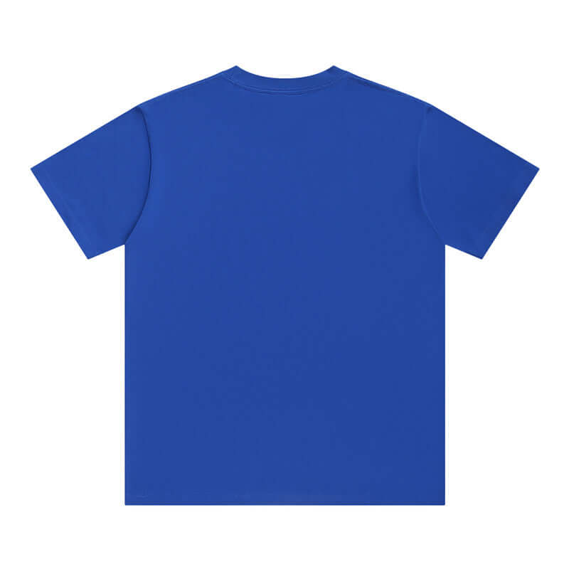 Royal blue 250g heavyweight tee back - 16s crew neck OEM blank apparel