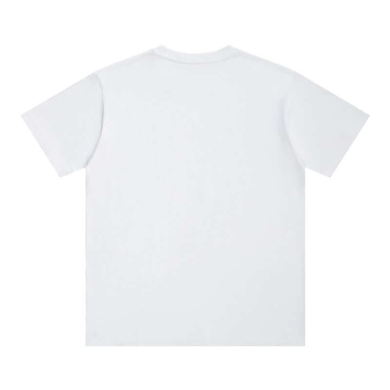 White 250g crew neck tee back - 16s heavy cotton OEM blank apparel wholesale