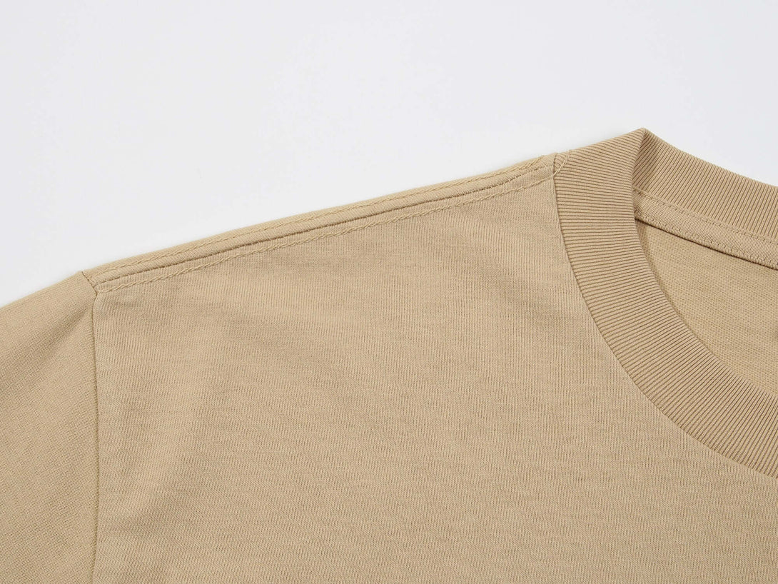 Emerald green oversized tee collar - Heavy cotton custom branding blank apparel