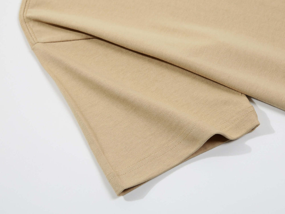 Emerald green oversized tee sleeve - Heavy cotton custom branding blank apparel
