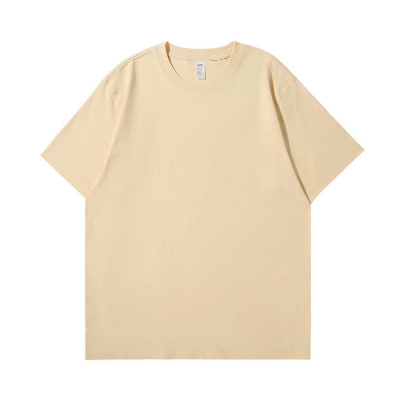 Beige Camel base for DTG | Heavy cotton wholesale tee | Export quality garment