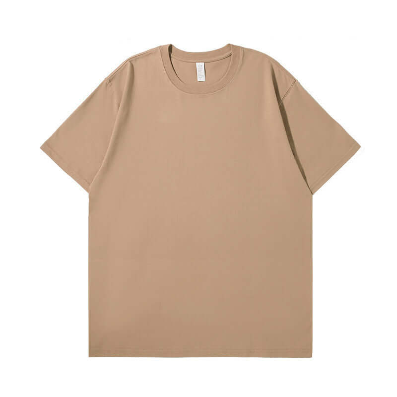 Khaki blank garment | 250g cotton wholesale | Custom clothing manufacturer