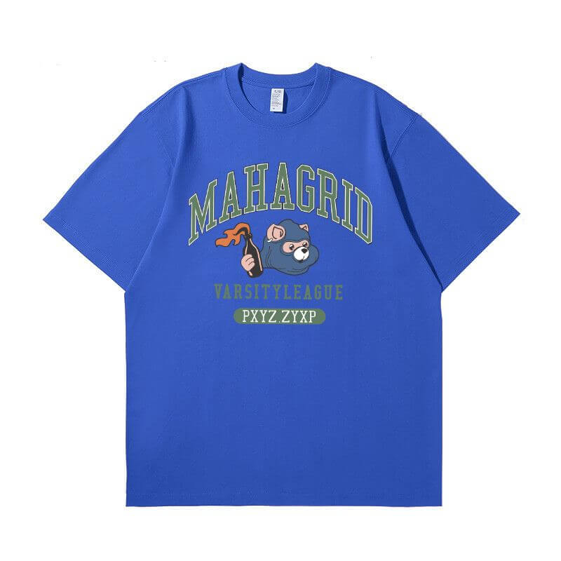 Klein Blue bulk streetwear | Vibrant blank tee | OEM Print custom patterns