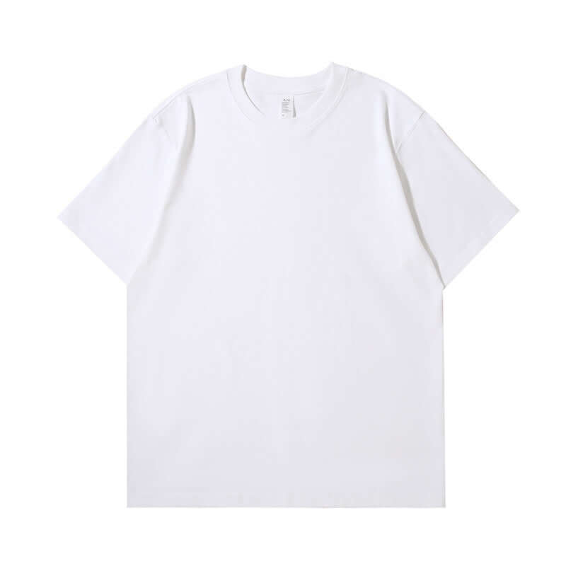 White base for printing | 250g cotton wholesale | Custom tee production front