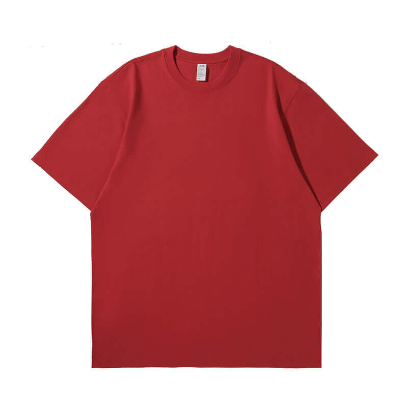 Wine Red bulk blank | Sophisticated street tee | OEM production sample