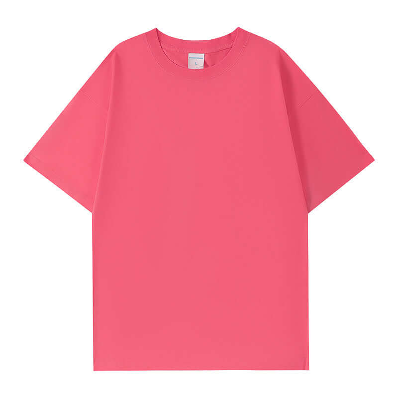 Magenta OEM street tee | Heavyweight 250g cotton blank | Bulk apparel manufacturing