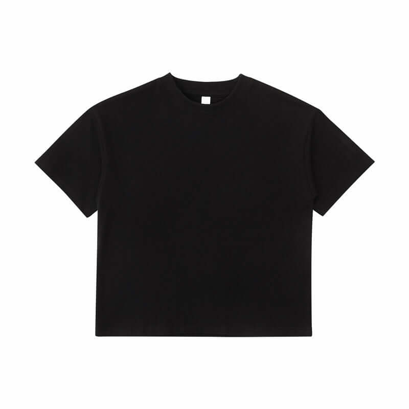 Black essential street tee | Heavyweight blank for custom branding