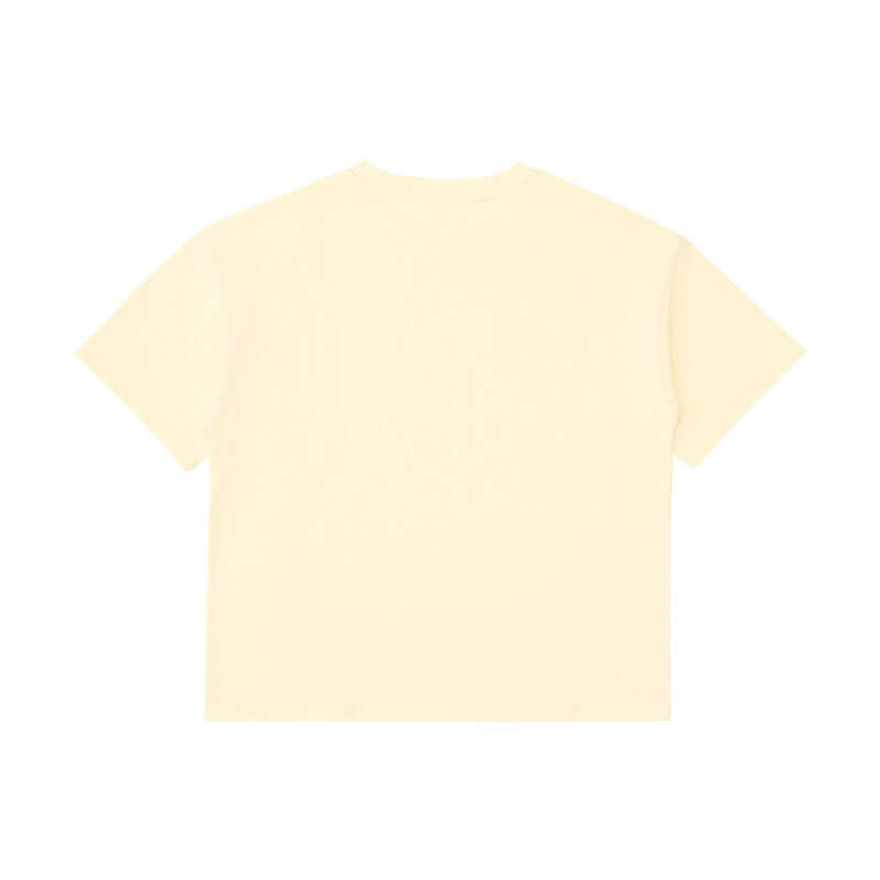 Cream color tee back | Bulk OEM apparel production sample