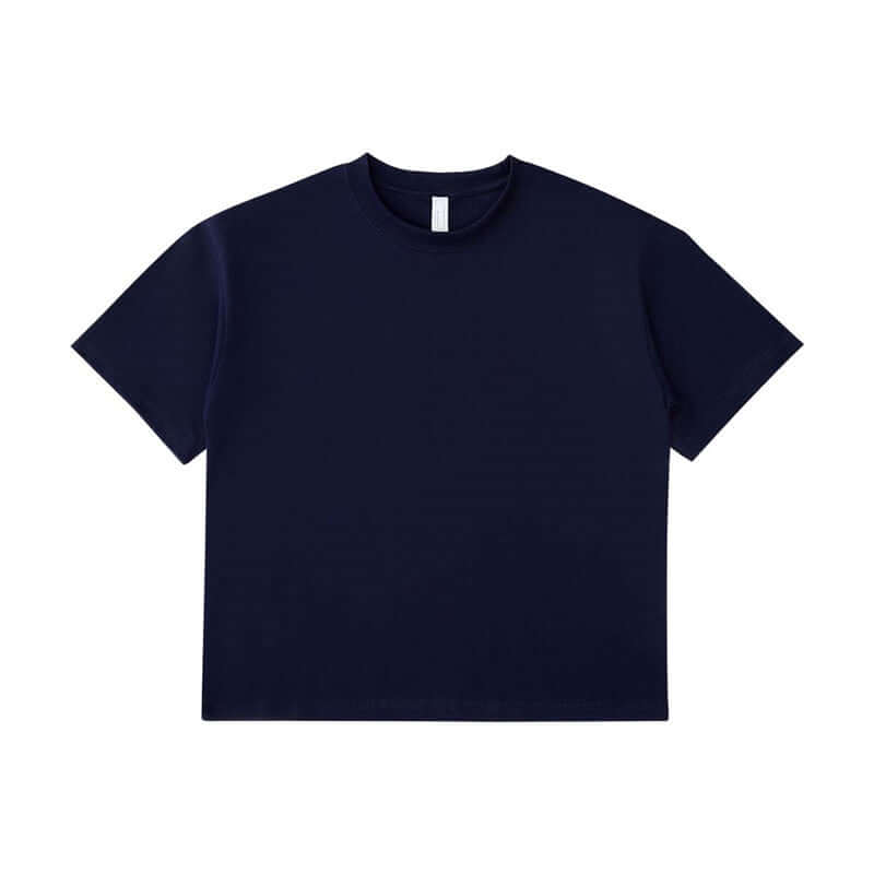Navy Blue bulk apparel | 250g cotton manufacturing front