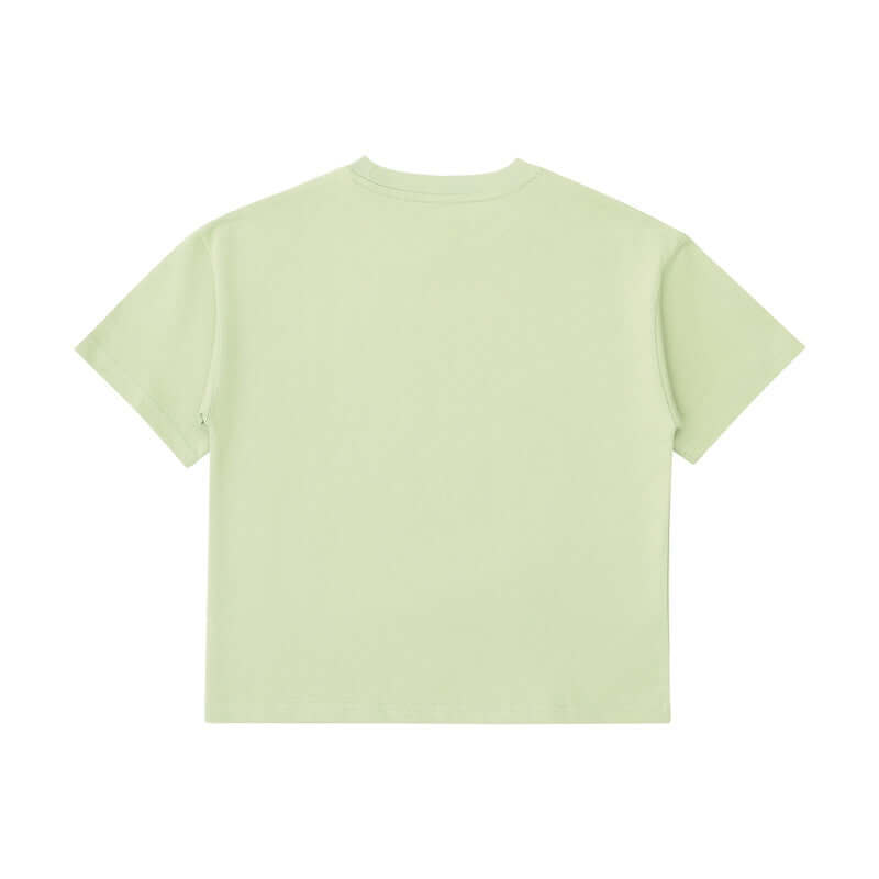 Pistachio Green wholesale rear | Export quality blank tee