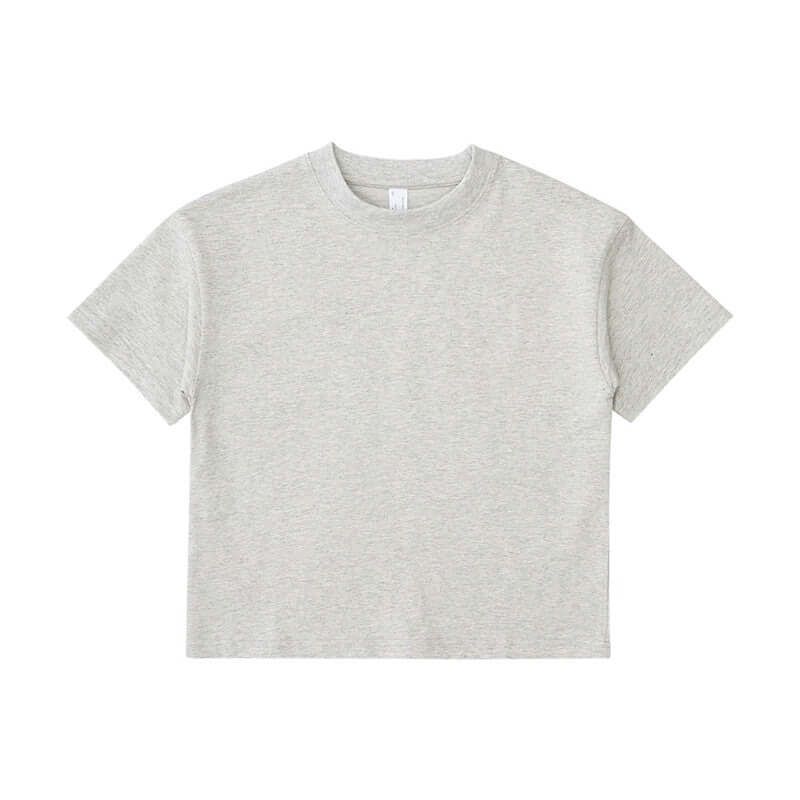 Wholesale 250g street tee front - Sport Gray | Heavy cotton blank for custom printing