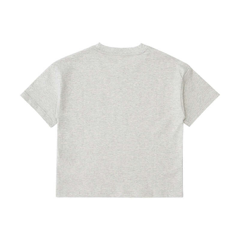 Back detail of Sport Gray street tee | 250g heavy cotton wholesale
