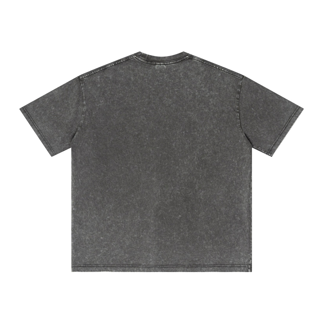 Artisan Snow-Wash Vintage Cotton Oversized Tee - April Su
