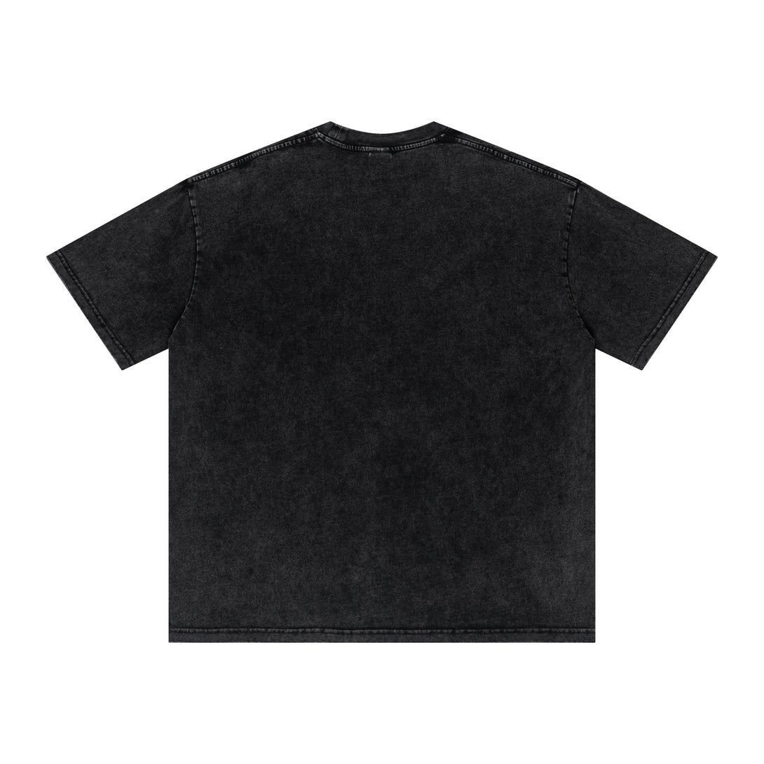Artisan Snow-Wash Vintage Cotton Oversized Tee - April Su
