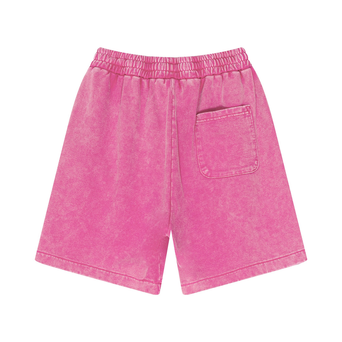 Heavy Process Wash Fried Snow Sports Shorts - April Su