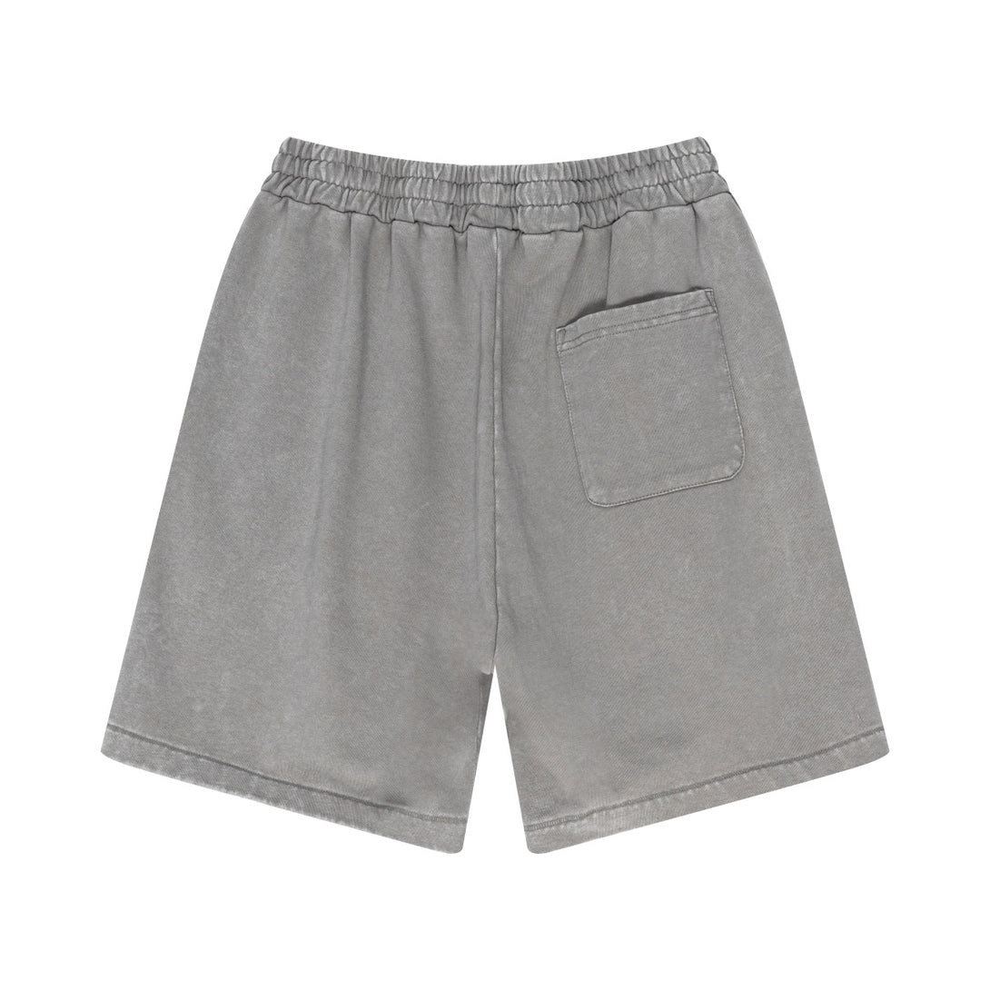 Heavy Process Wash Fried Snow Sports Shorts - April Su