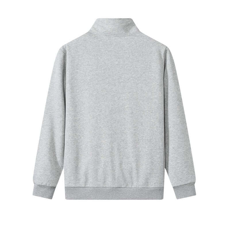 Rear view of flower grey unisex performance top