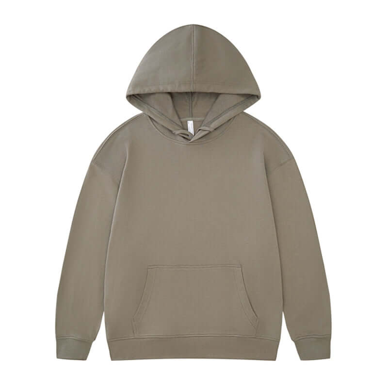 Blank Oversized Hoodie in a neutral color showcasing relaxed fit and classic design.