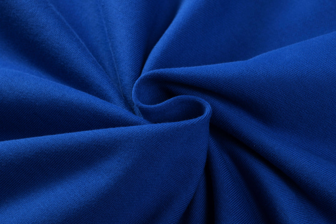 Close-up of 330g cotton loopback fabric texture