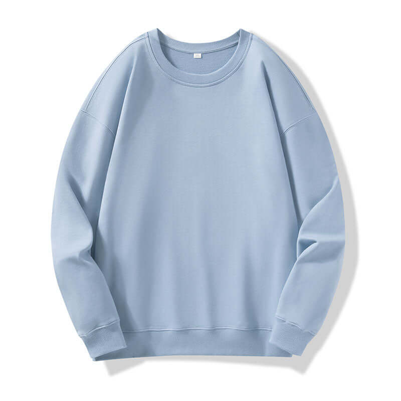 Hazy blue crewneck sweatshirt front unisex design