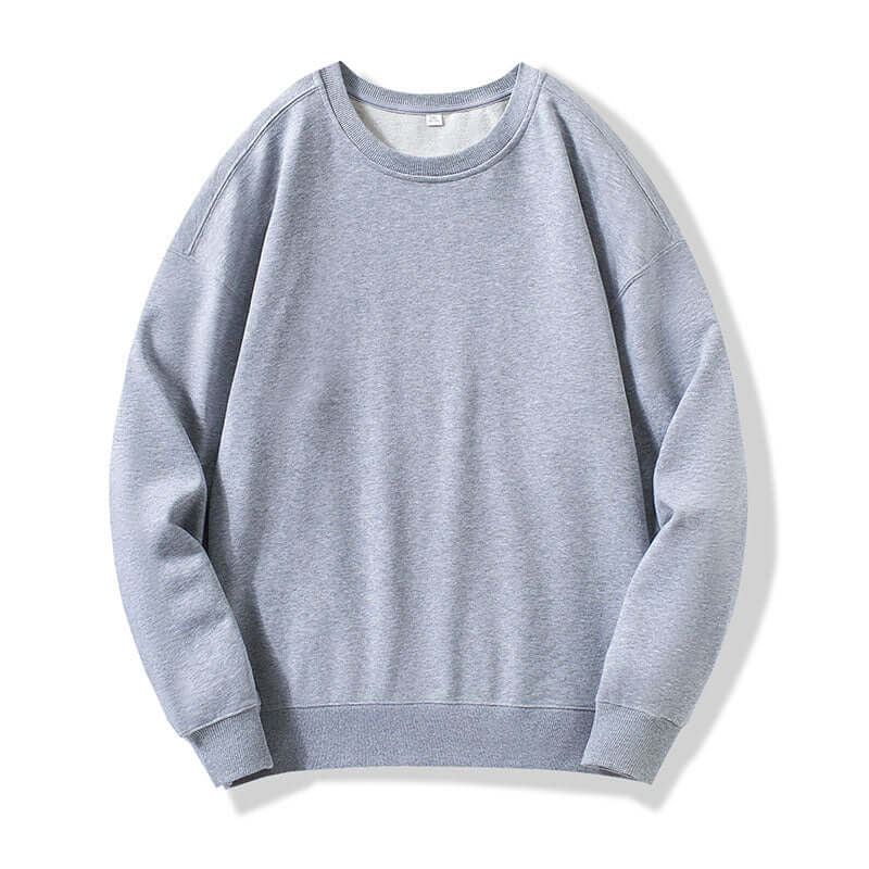 Linen grey unisex crewneck sweatshirt front view