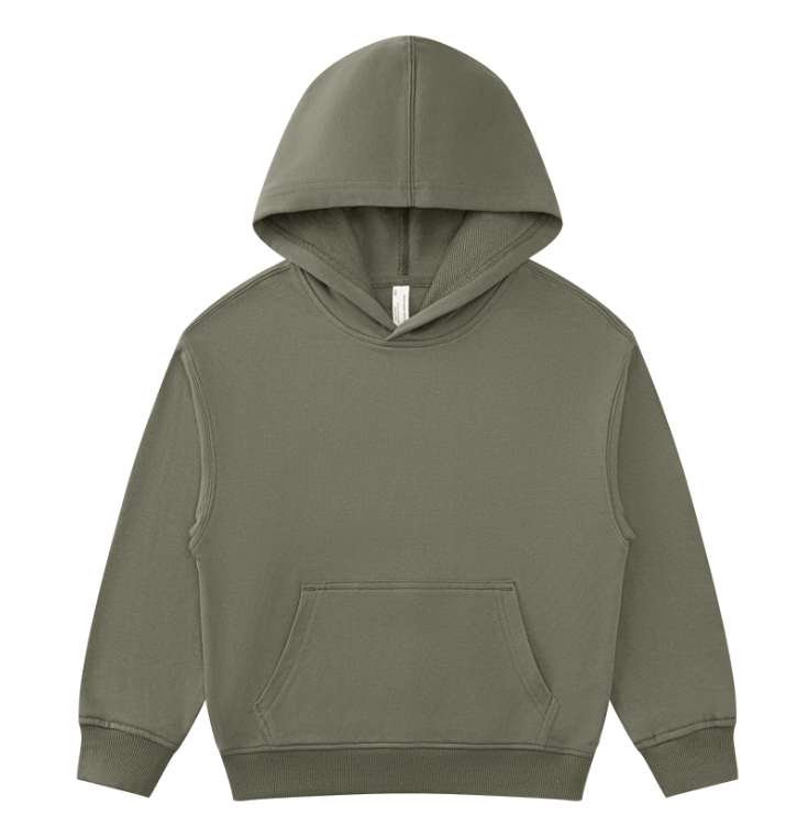 Earth grey kids hoodie front