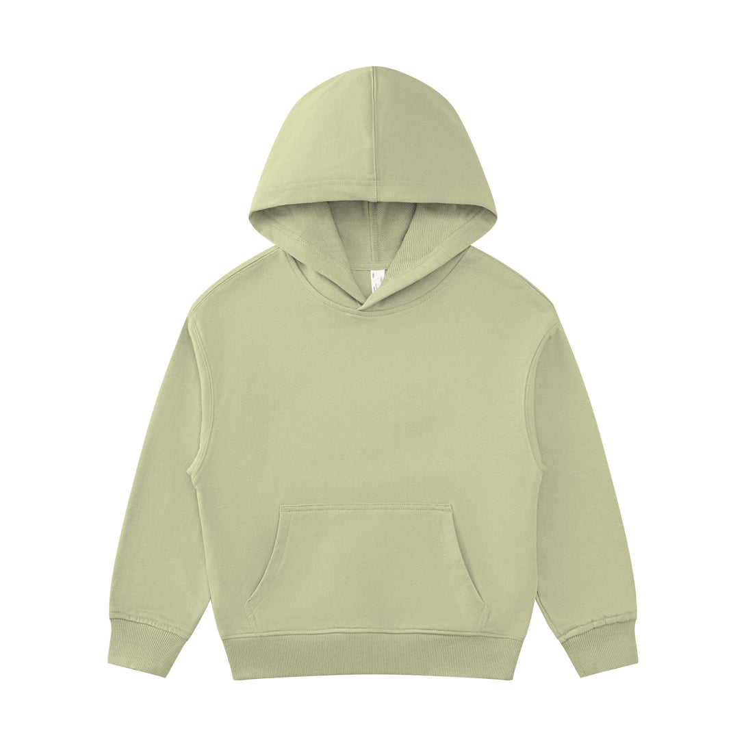 Green kids hoodie front
