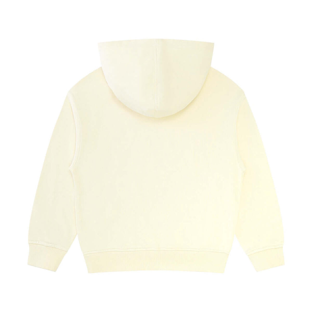 Back shot of off-white cotton kids sweatshirt
