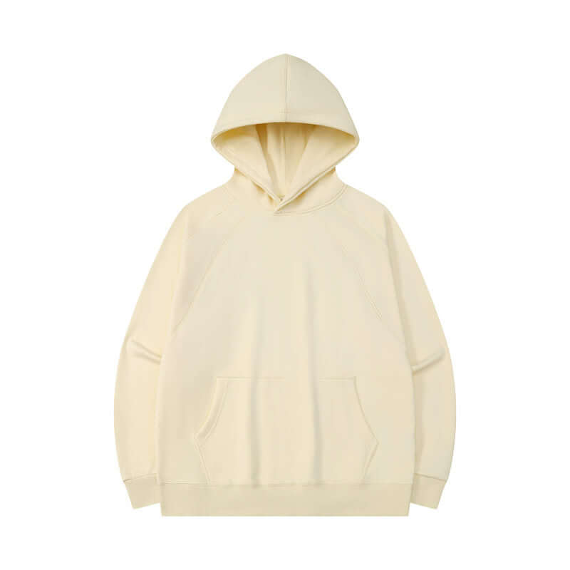 Apricot tone hoodie front - kangaroo pocket