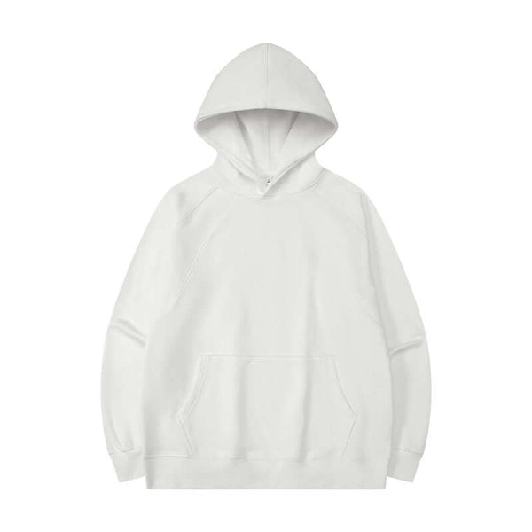 Off-white hoodie front - 330gsm fleece