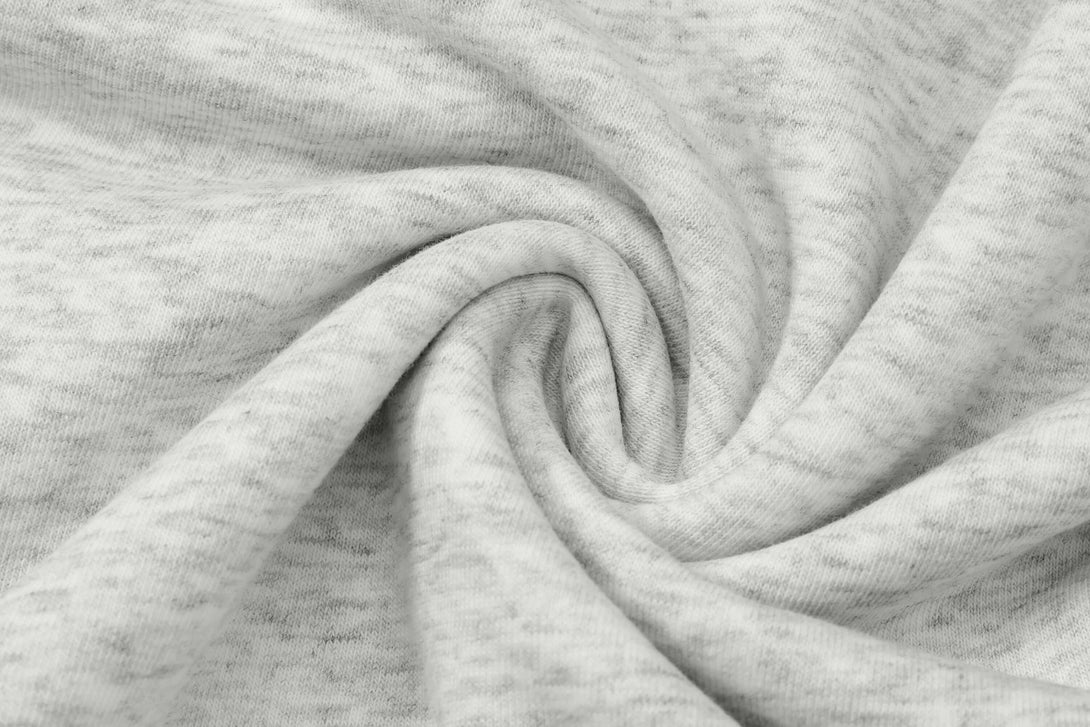 Texture close-up of 330gsm cotton-polyester-Sorona® blend fabric