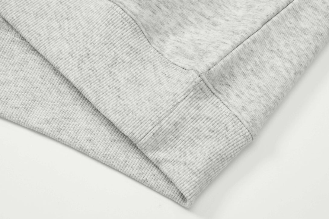 Side rib seam construction on plant-derived fiber sweatshirt